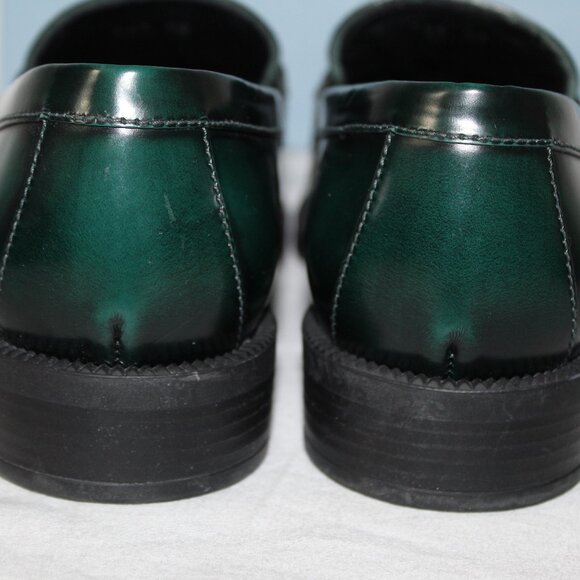 NWB PRADA Triangle Loafer Loafers Flats Bosco 40 - Picture 4 of 7